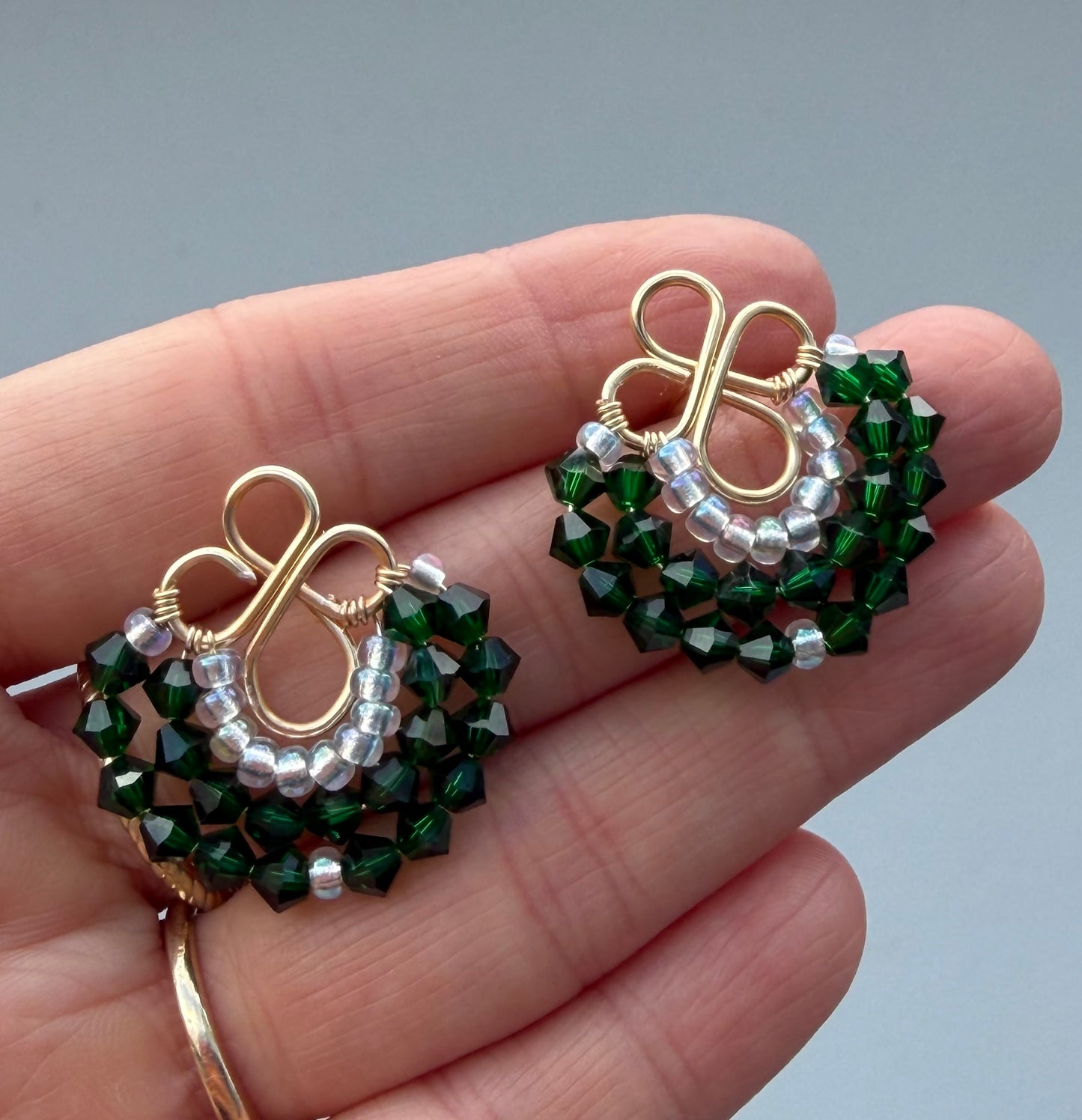 Elegant Swarovski Fan Drops earrings