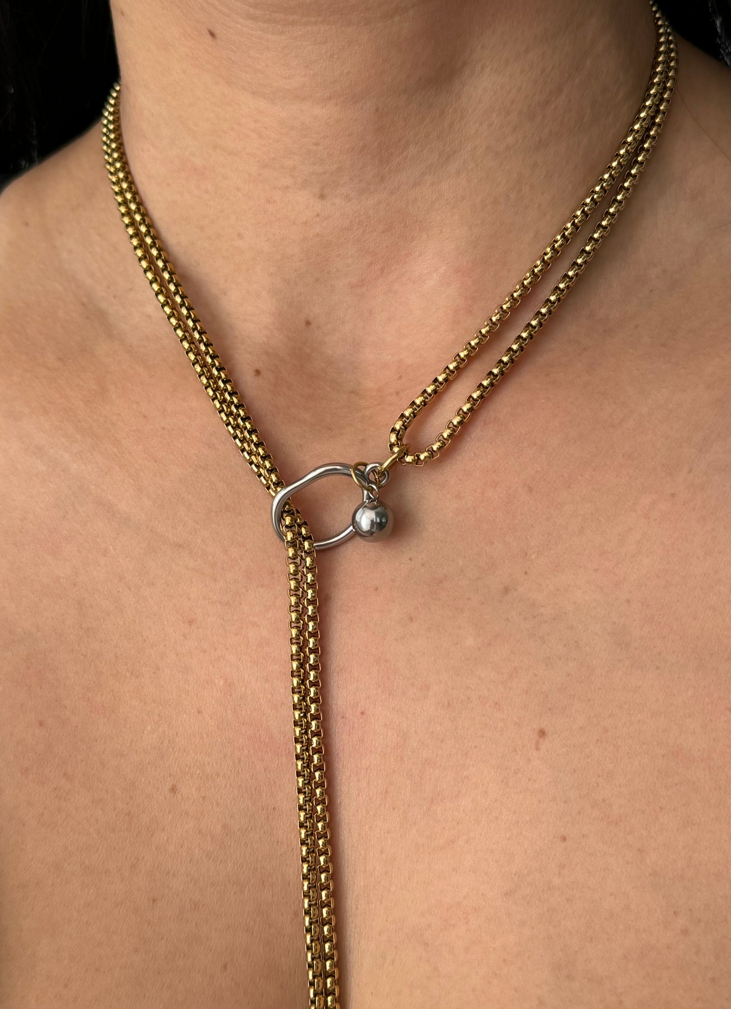 Beautiful Stainless Steel Doble Choker