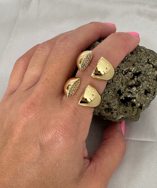 Attractive Zirconia Ring Cuff