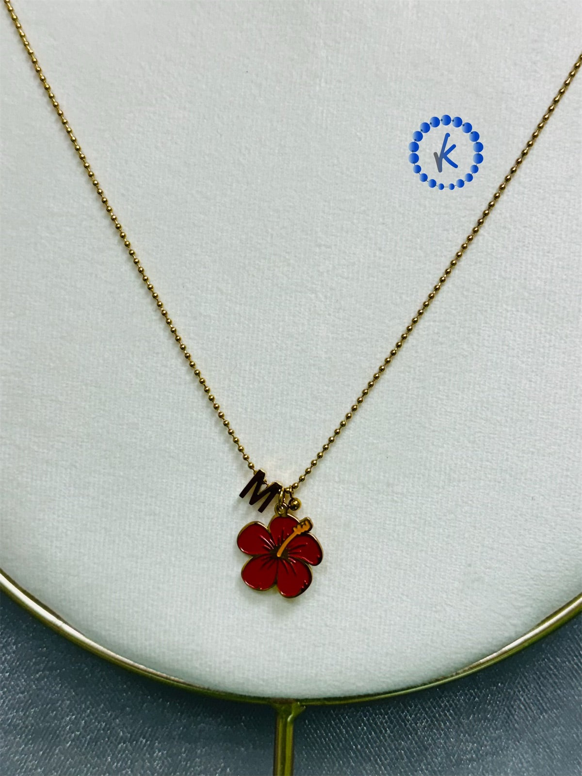 Beautiful Amapola Gold Stainless Steel  Necklace