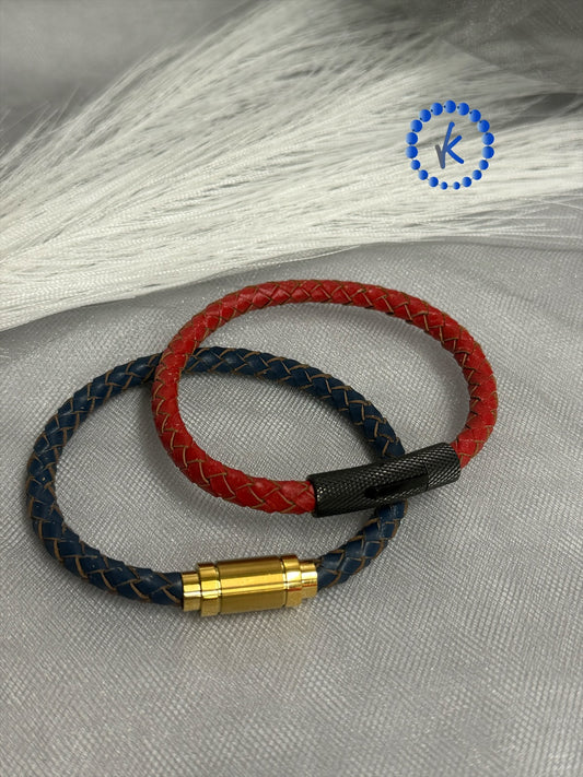 Magnetic Leather Bracelet