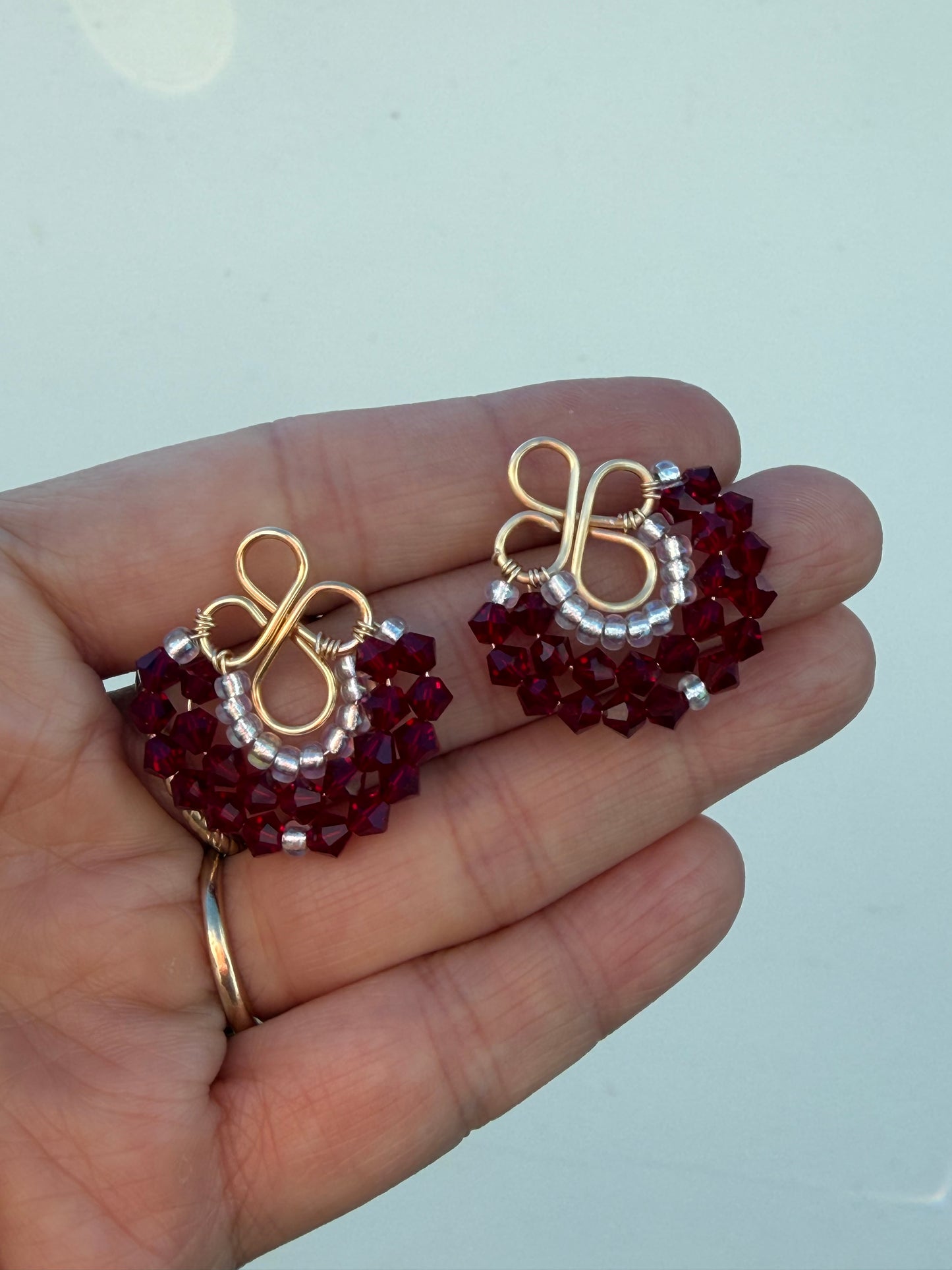 Elegant Swarovski Fan Drops earrings