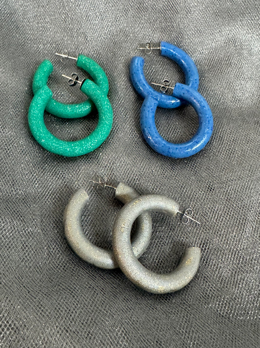 Beautiful hoop earrings