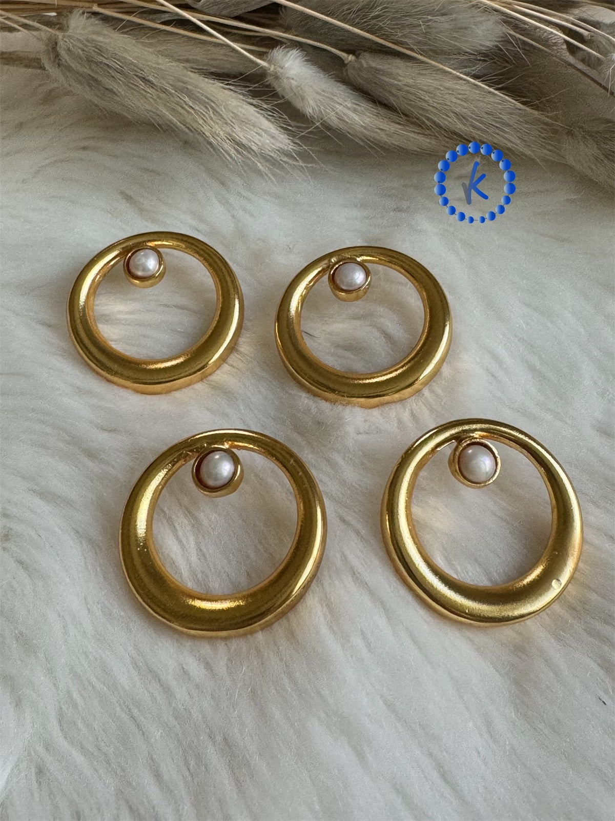 Elegant Earrings in Ring Style