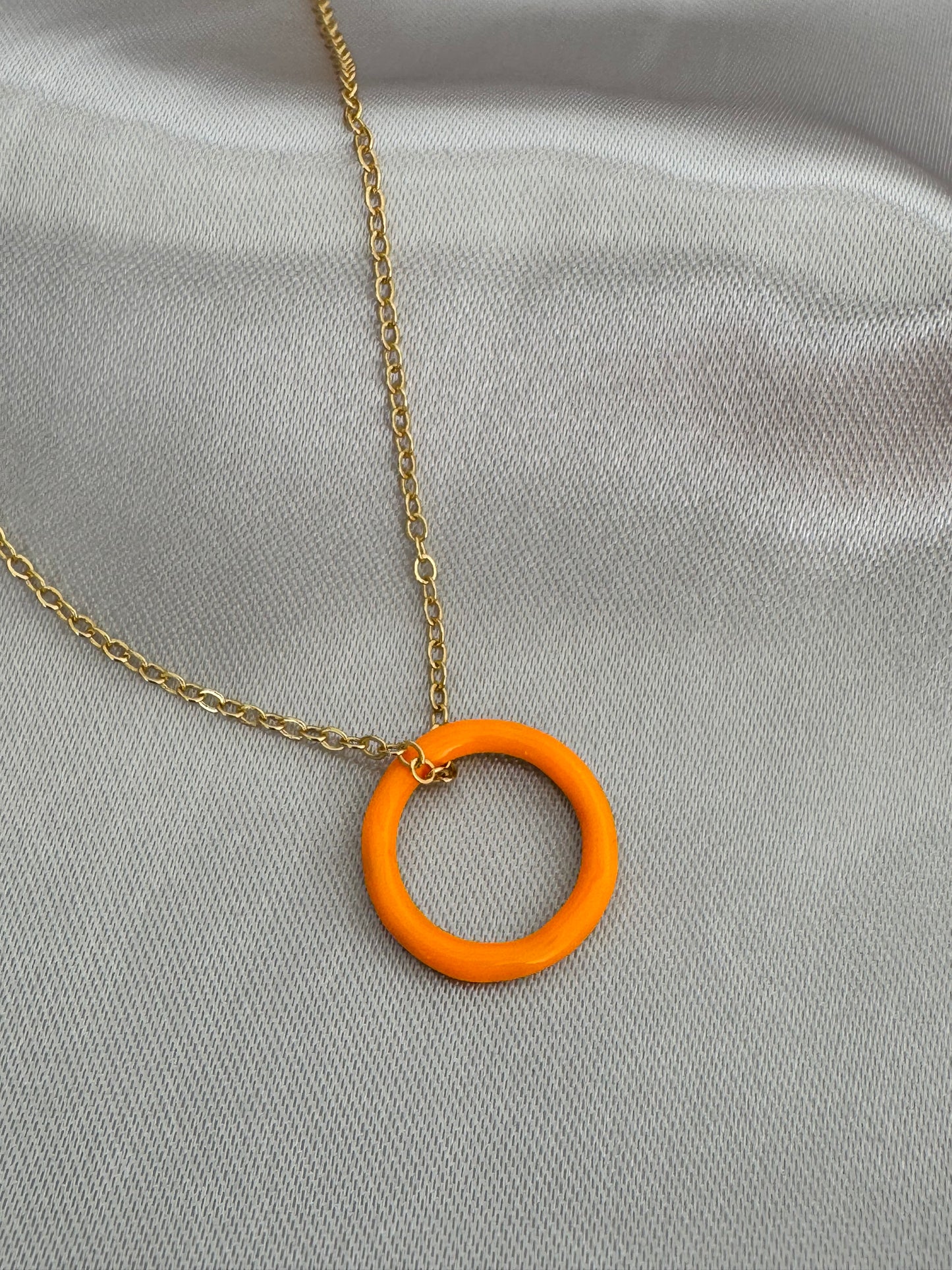 Stunning Colorful Hoop Necklace