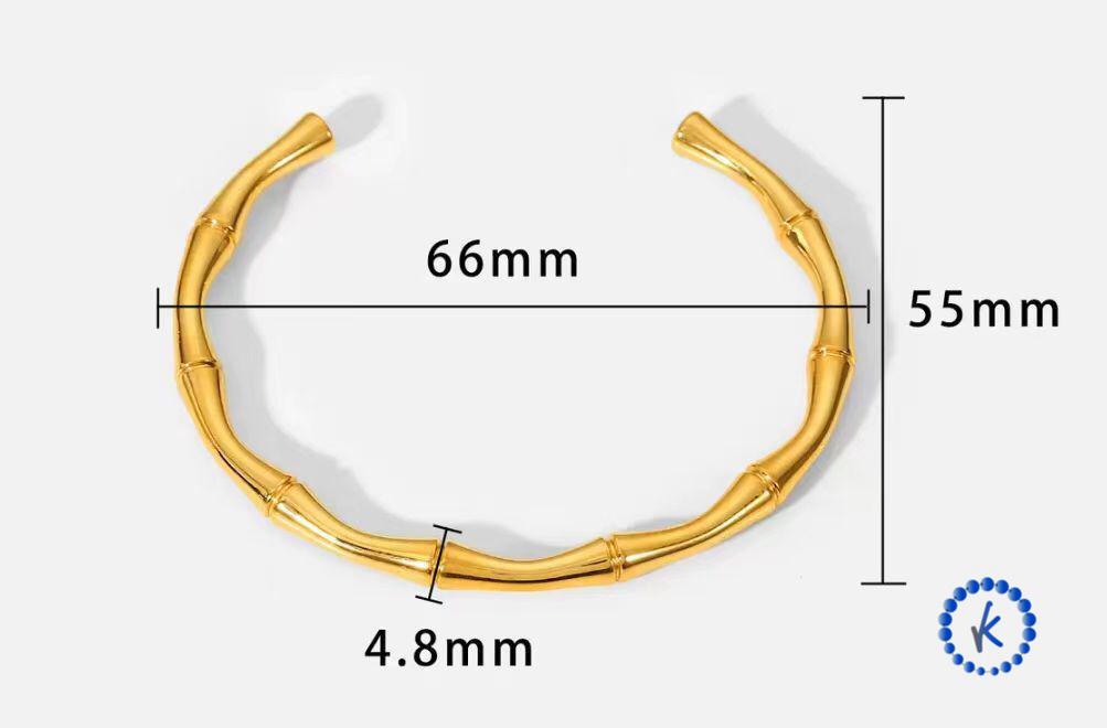 Bangle 18k gold Stainless steel