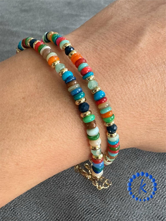 Multicolor shell bead Bracelet