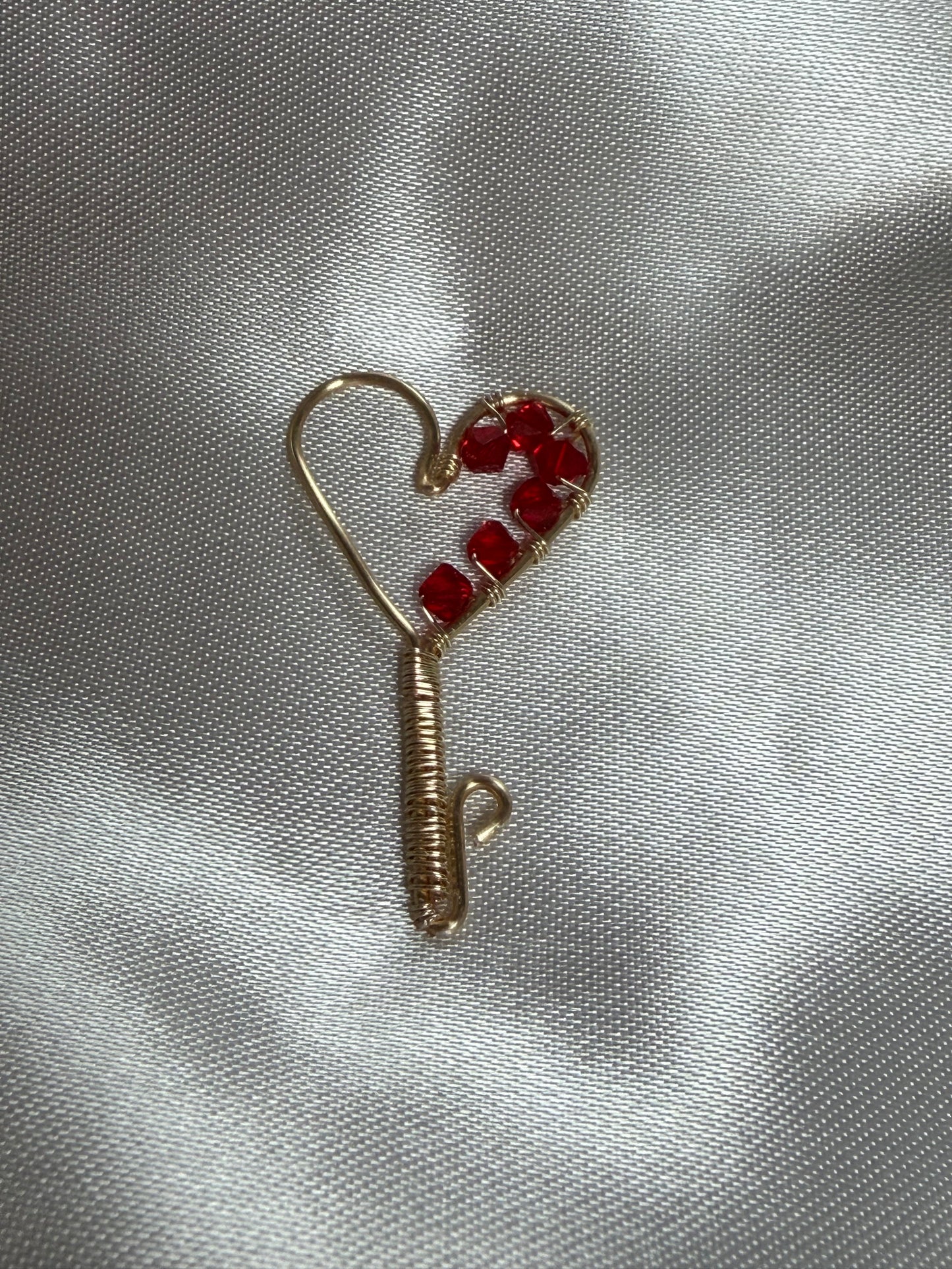 Crystal Heart Key Necklace