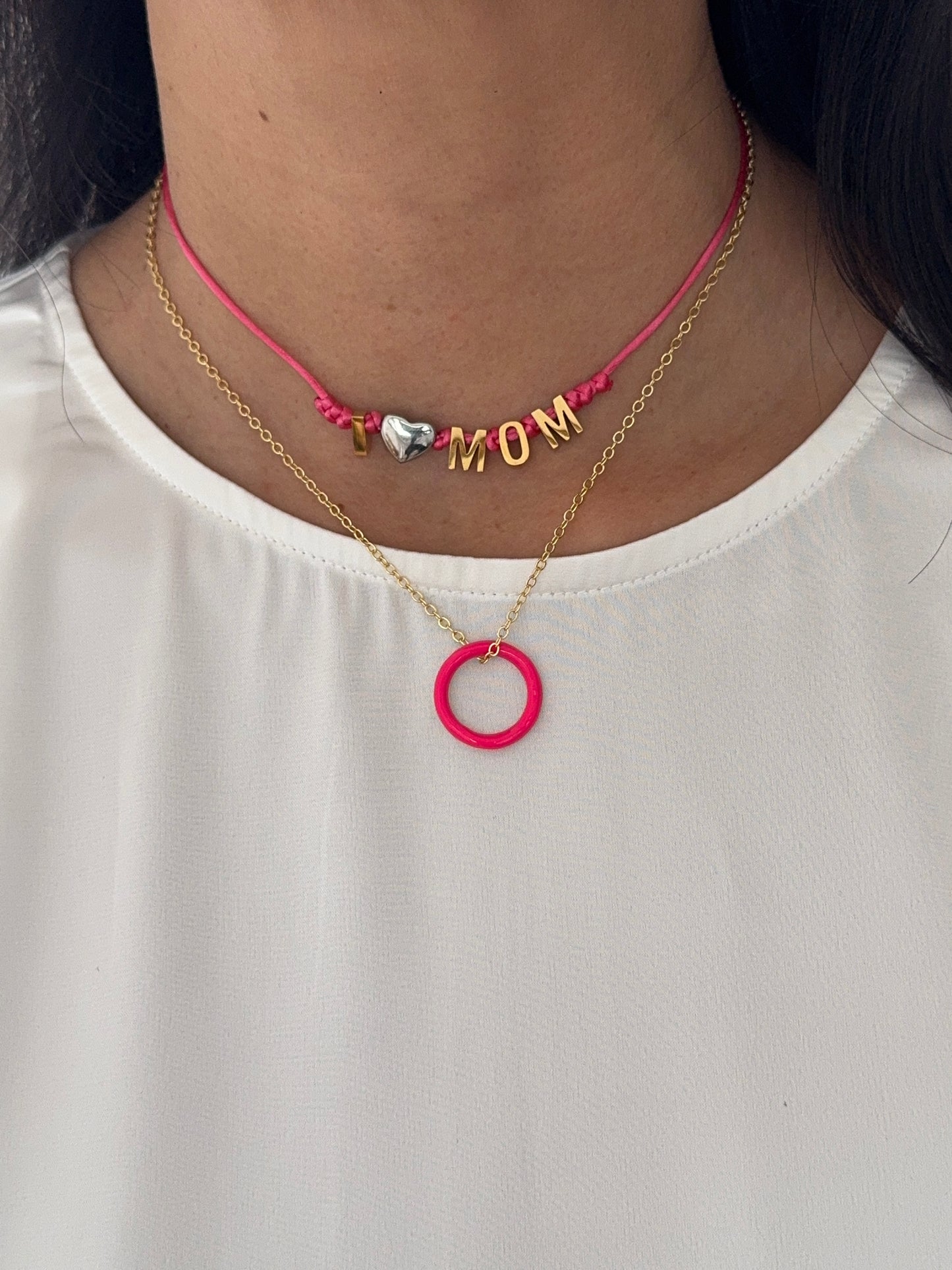 Elegant Mom cord Necklace