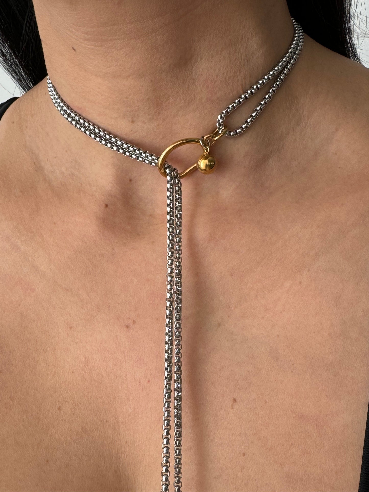 Beautiful Stainless Steel Doble Choker