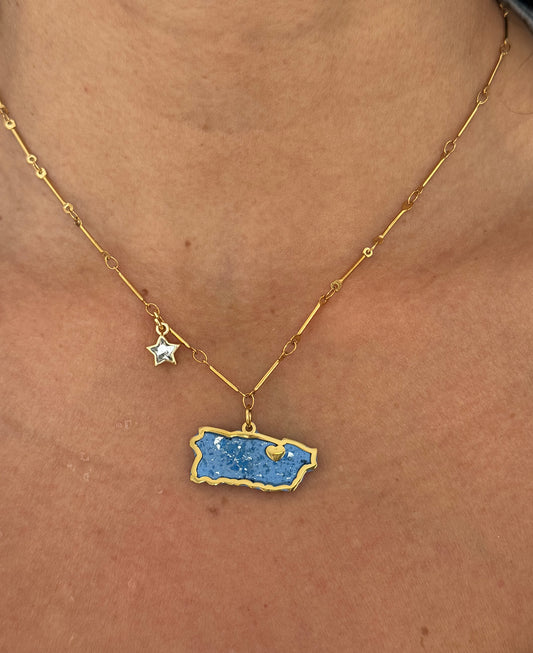 Amazing map necklace