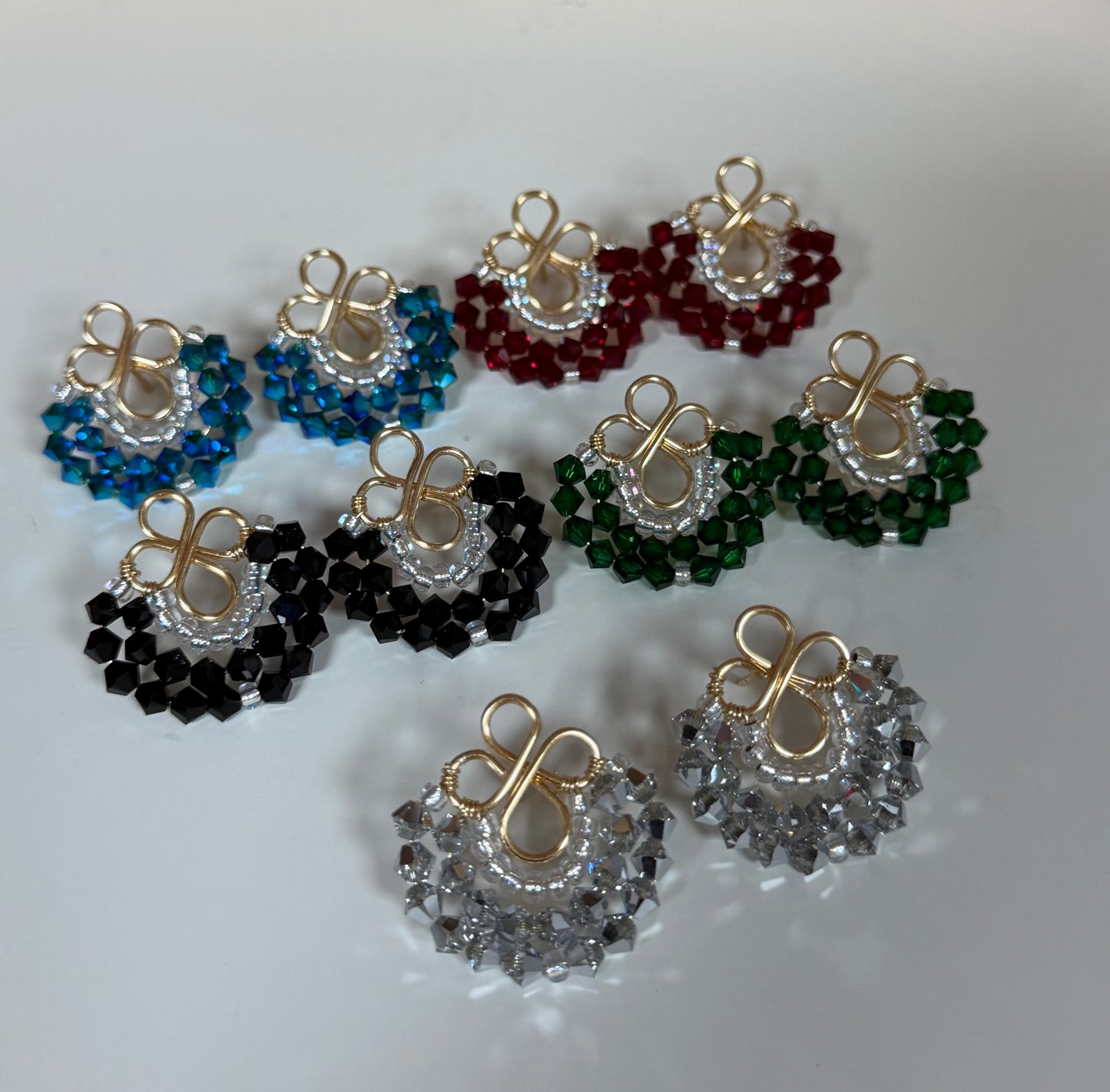 Elegant Swarovski Fan Drops earrings