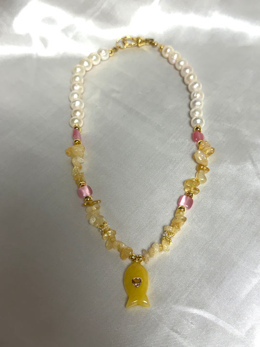 Sunfish Pearl Necklace