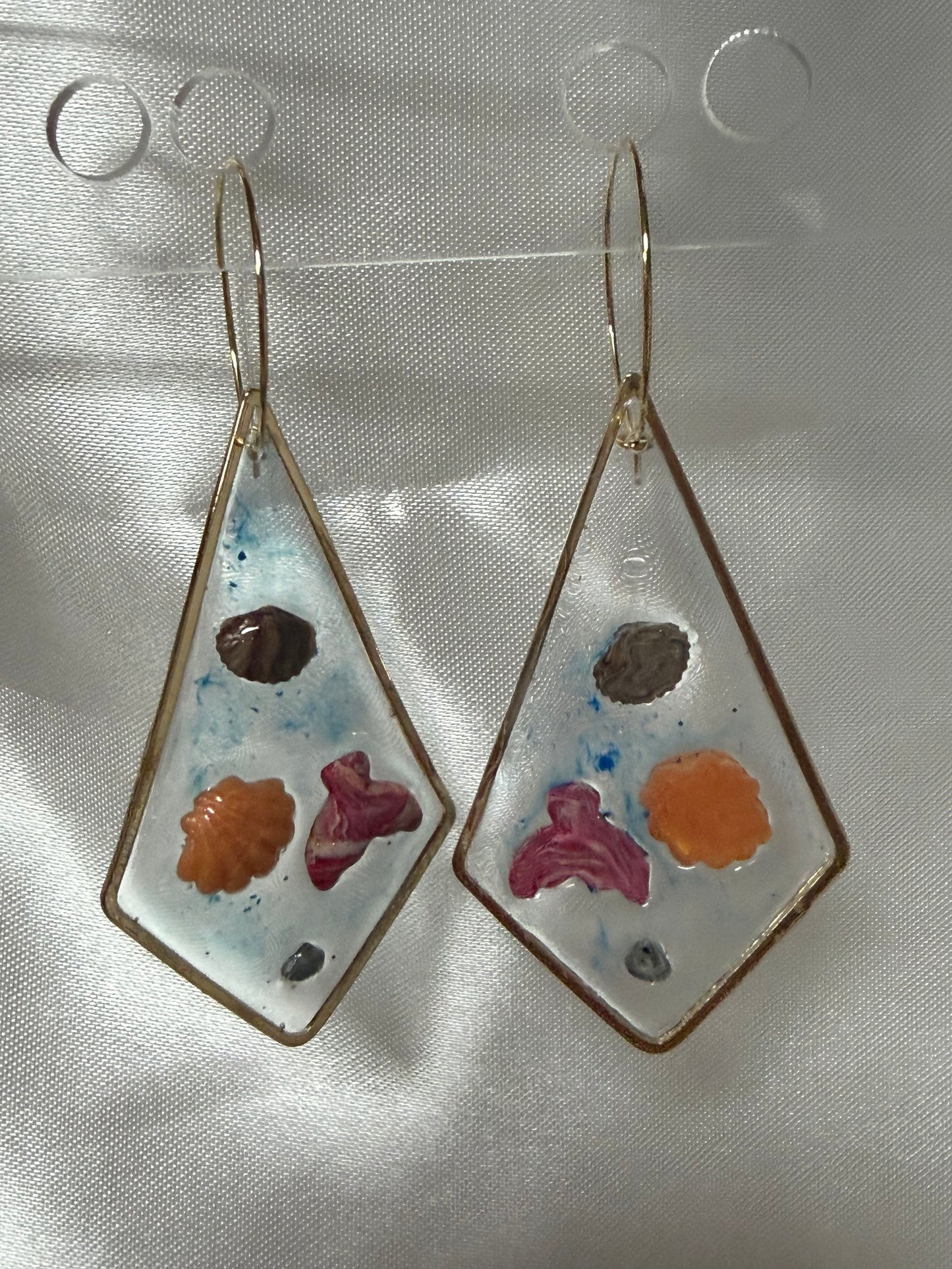 Mermaid Shell Resin Earrings