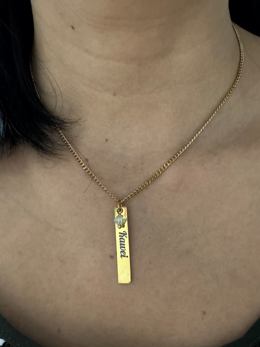 Personal touch necklace
